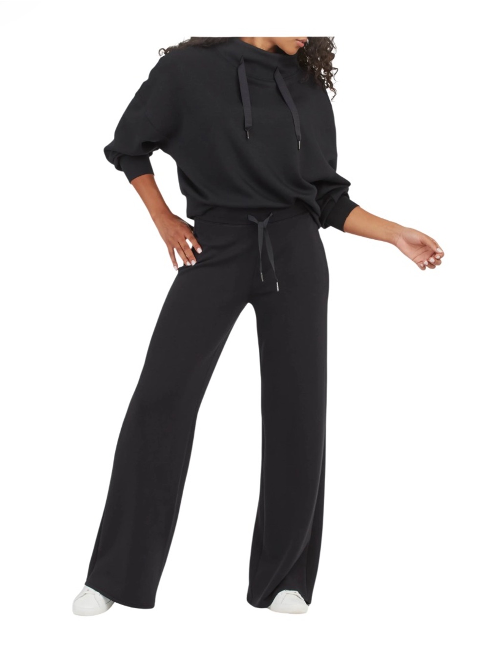 Spanx Black Air Essentials Wide Leg Pants